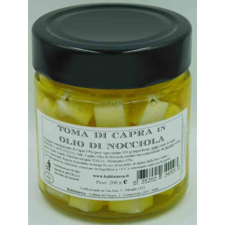 Buy goat toma cheese in hazelnut oil on - Shop Baldaiassa